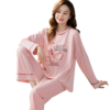 洁丽雅内衣秋上新全棉家居服套装圆领长袖长裤可爱浣熊可外穿女士家居服 商品缩略图6