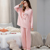 洁丽雅内衣秋上新全棉家居服套装圆领长袖长裤可爱浣熊可外穿女士家居服 商品缩略图1