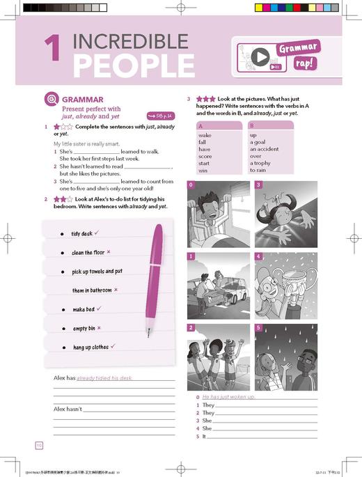 新拓展系列外研思辨英语青少版(学生包)(2A)(点读版)（学生用书+练习册） 商品图11