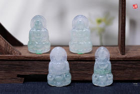 天然翡翠【观音】  配精美挂绳