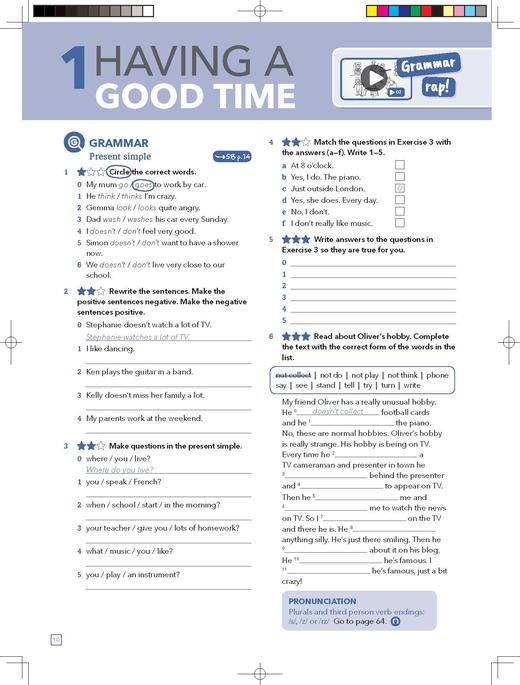 新拓展系列外研思辨英语青少版(学生包)(1A)(点读版)（学生用书+练习册） 商品图11