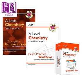 【中商原版】英国CGP原版教辅 ALevel Chemistry AQA Revision Year 1&2 中学高级水平考试 化学练复习备考套装 含答案 在线版