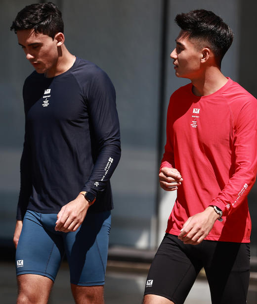 BODYWIT身体智慧男子飞羽轻薄速干圆领长袖T恤 商品图4