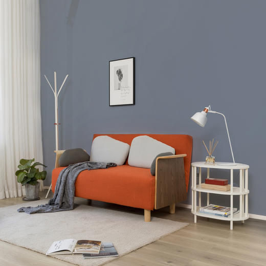 尖叫设计 鹅卵石沙发床客厅多功能两用可折叠小户型网红双人轻奢 商品图2