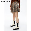 NEELLY纳俪商场同款格纹半身裙女高腰百褶裙百搭A字裙气质短裙N22091E01139 商品缩略图3