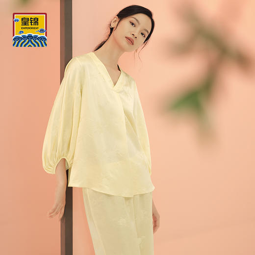 【皇锦】桑波缎灯笼袖套装-四季三多 商品图2