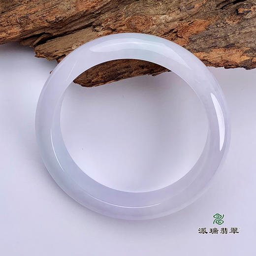 派瑞翡翠 翡翠手镯 糯种 紫色 商品图1