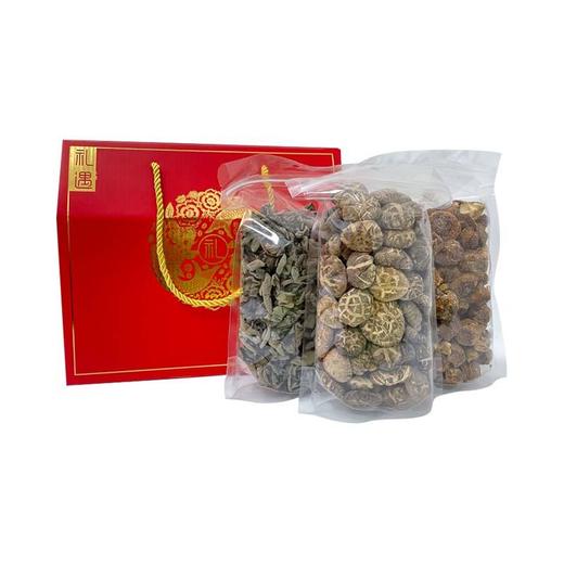 云耳200G+姬松茸200G+花菇200G礼盒 商品图0