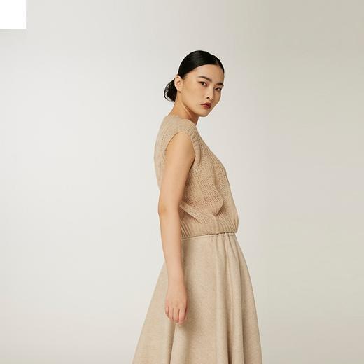 羊绒桑蚕丝圆领背心 SJS94W110K 商品图2