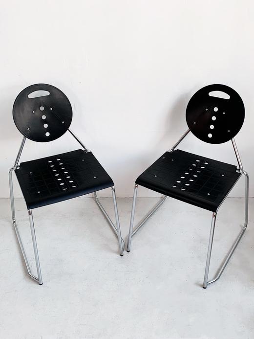 1980s意大利SEGIS孟菲斯风格座椅by Charlie Carlo Bimbi B0103 商品图0