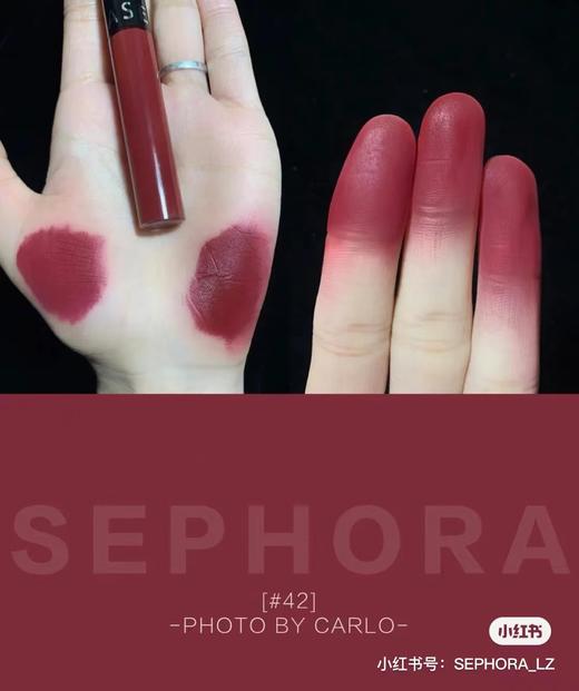 【清仓好价】丝芙兰Sephora 丝绒唇釉染唇膏#42 rose wood 5ml 无盒 22.10后 商品图2