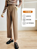 OLrain欧芮儿法式卡其色休闲裤女早秋2022年新款潮ins直筒西装裤 商品缩略图0