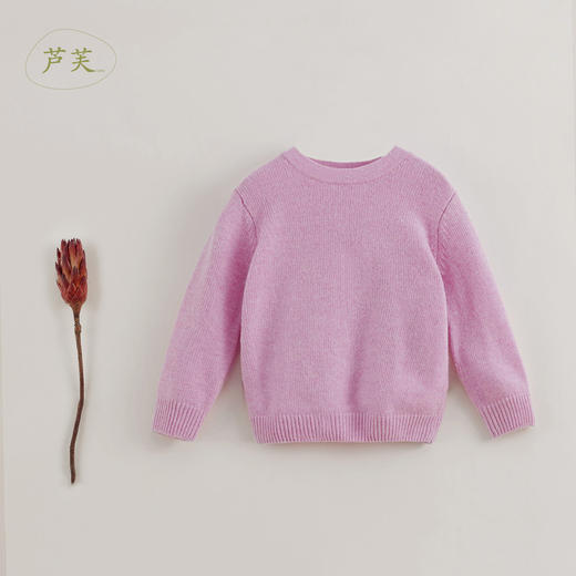 【马克珍妮 芦芙】秋装新款 女童绵羊毛毛衣儿童套头衫221652 商品图2