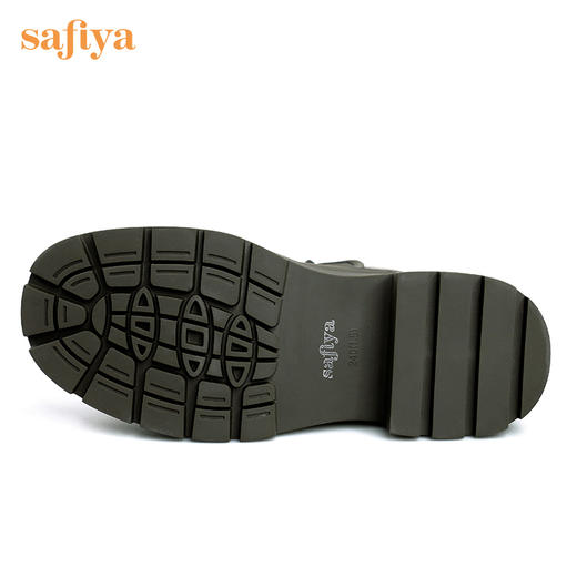 【新品特惠】safiya/索菲娅秋冬酷飒2022冬季新款英伦防泼水厚底增高切尔西靴SF24116091 商品图9