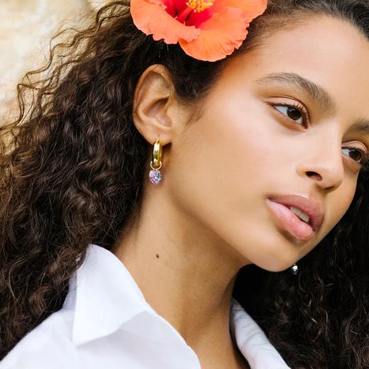 北京仓｜Annele-Lonely Hearts-淡紫色 爱心 耳环［芬兰设计师］ 商品图5