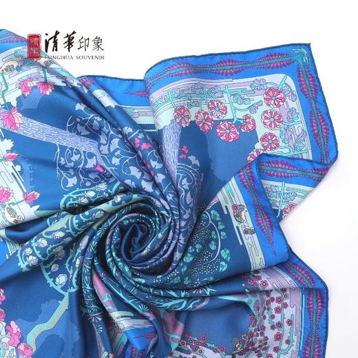 清华水木拾萃-生生不息款方丝巾 商品图9