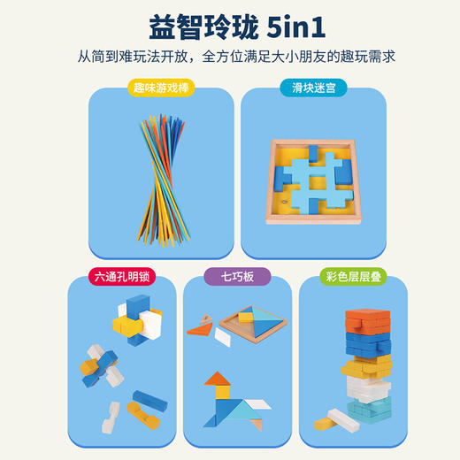 米米智玩     MIMI-0225    玲珑益智五合一 商品图3