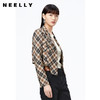 NEELLY纳俪商场同款复古格纹西装外套女秋季新款设计感短款上衣 商品缩略图2