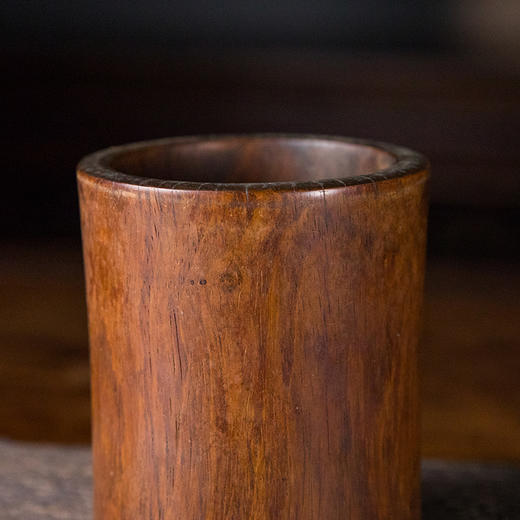 清 黄花梨束腰笔筒 商品图2