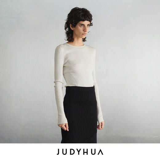 JUDYHUA 背拼接绳设计针织上衣 商品图4