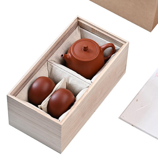 梵匠 『汉铎套壶』 原矿朱泥 宜兴原矿紫砂壶茶具套装茶壶 收藏茶文化茶器 商品图6