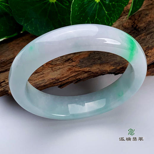 派瑞翡翠 翡翠手镯 糯种 紫色 飘翠 商品图0