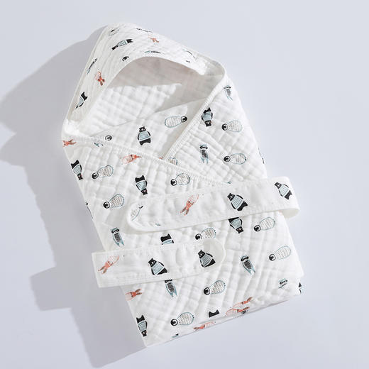 【限时特惠】爆款全棉纱布包被新生儿抱被初生宝宝防惊跳包巾春夏季薄款抱被 商品图6