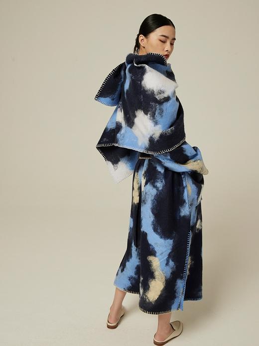 羊绒桑蚕丝手工毛毡女式大衣 SJF94W291W 商品图3