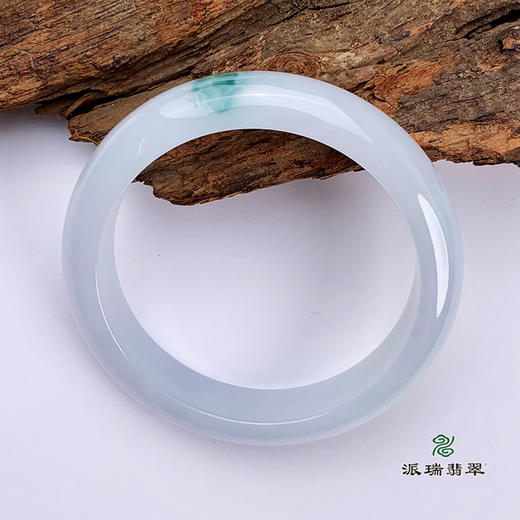 派瑞翡翠 翡翠手镯 糯种 飘花 商品图1