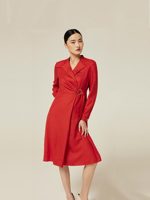 精纺羊绒女式连衣裙 SJF94K627W 商品图2