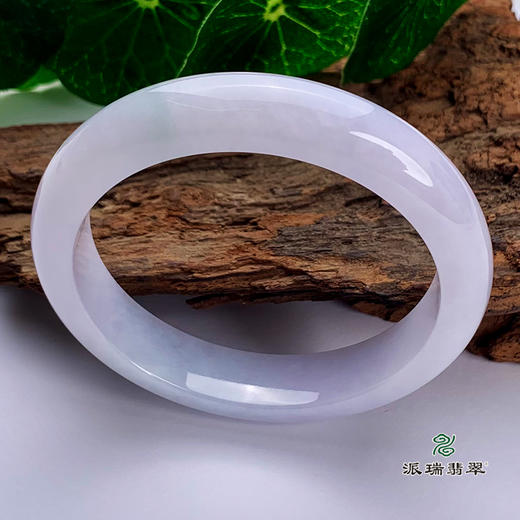 派瑞翡翠 翡翠手镯 糯种 紫色 商品图0