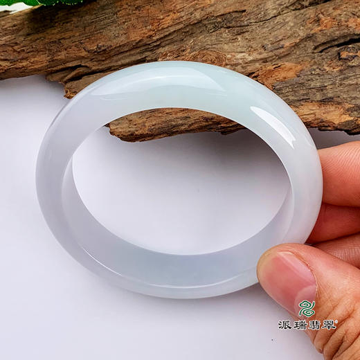 派瑞翡翠 翡翠手镯 糯种 紫色 商品图2