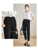 OLrain法式黑色休闲裤女早秋2022年新款通勤时尚高腰显瘦西装裤 商品缩略图0