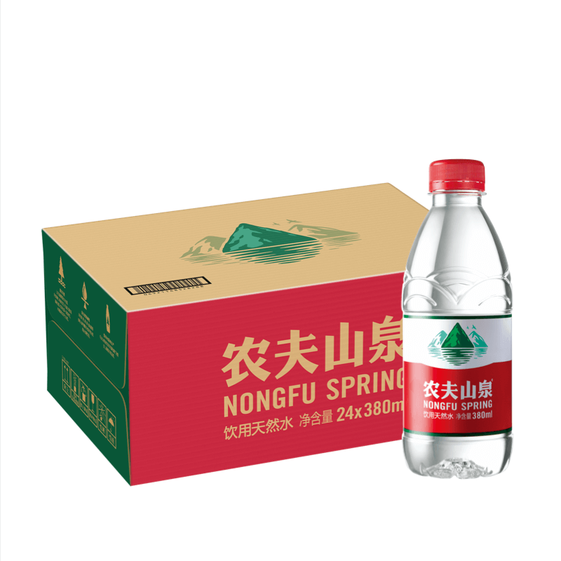 农夫山泉饮用天然水380ml*24一箱