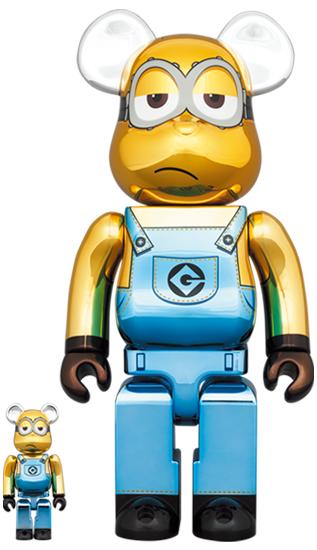 【预售】收藏系列 Be@rbrick 400%系列 小黄人 凯文 电镀 商品图1