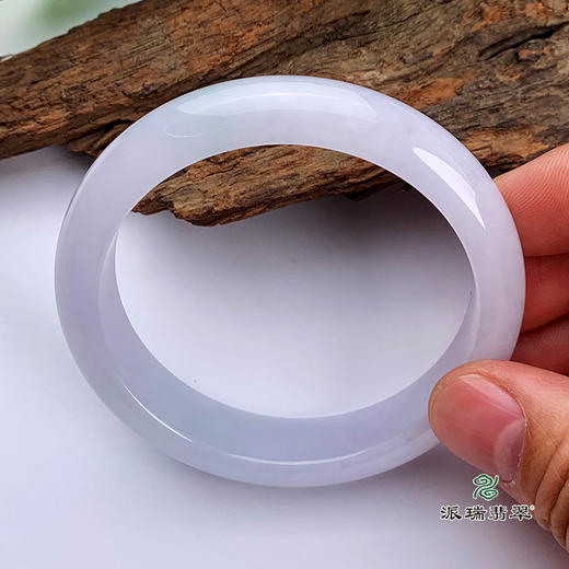 派瑞翡翠 翡翠手镯 糯种 紫色 商品图2