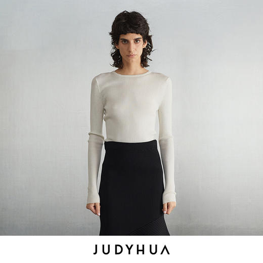 JUDYHUA 背拼接绳设计针织上衣 商品图3