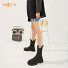 【新品特惠】safiya/索菲娅秋冬酷飒2022冬季新款英伦防泼水厚底增高切尔西靴SF24116091 商品缩略图2