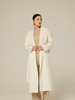 青果领水波纹羊绒呢女长大衣 SJF94W609N 商品缩略图2