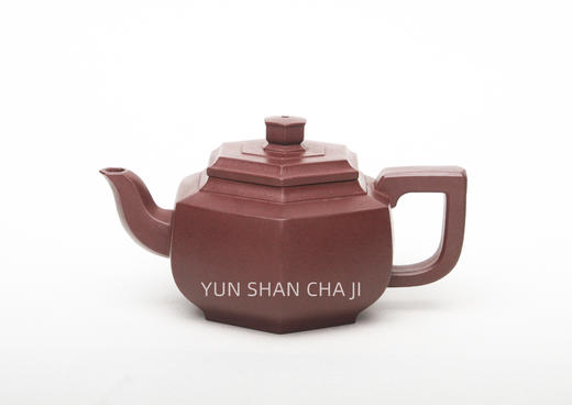 六角菱形壶宜兴紫砂朱泥纯手工150毫升 商品图5