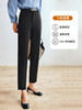 OLrain法式黑色休闲裤女早秋2022年新款显瘦西装阔腿裤九分直筒裤(不配送腰带） 商品缩略图1