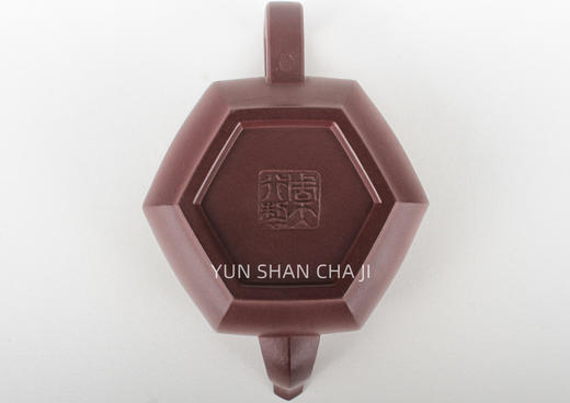 六角菱形壶宜兴紫砂朱泥纯手工150毫升 商品图4