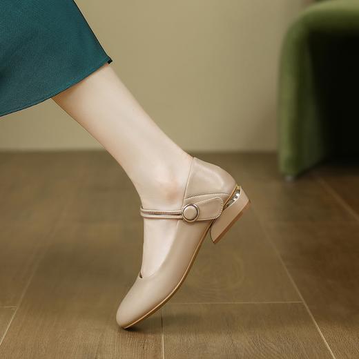 ZHR女鞋春秋新款浅口单鞋女低跟方头奶奶鞋甜美日系玛丽珍JK鞋夏 商品图5