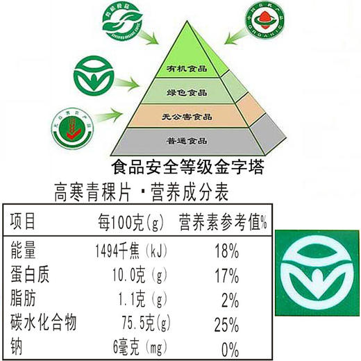 高寒青稞片 绿色食品 膳食纤维营养代餐饱腹 青海特产 商品图4