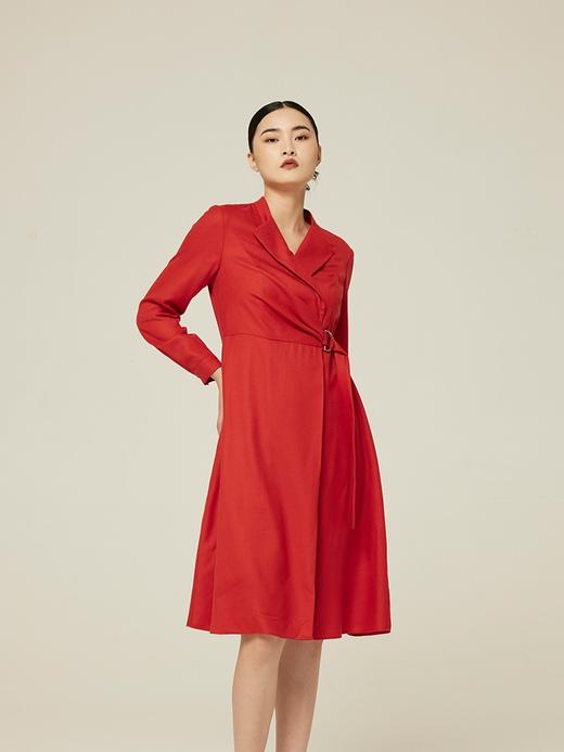 精纺羊绒女式连衣裙 SJF94K627W 商品图3