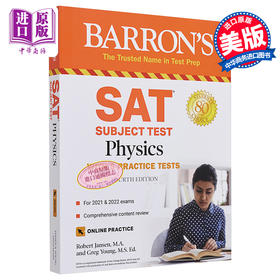 【中商原版】巴朗SAT物理学 第4版 英文原版 SAT Subject Test Physics With Online Tests 考试 Robert Jansen