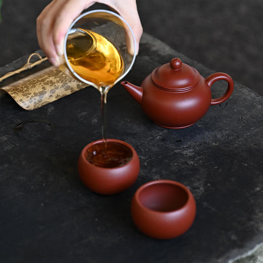梵匠 『水平套壶』 原矿朱泥 宜兴原矿紫砂壶茶具套装茶壶 收藏茶文化茶器 商品图2