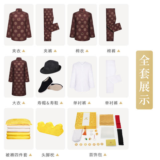 天禧 福寿男唐装黑色 商品图1