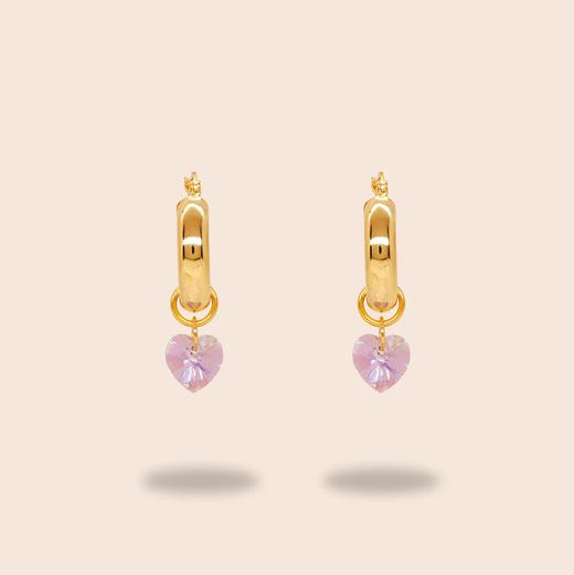 北京仓｜Annele-Lonely Hearts-淡紫色 爱心 耳环［芬兰设计师］ 商品图2