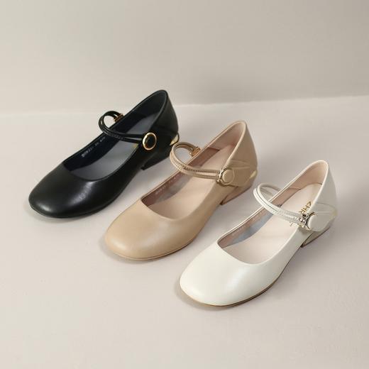 ZHR女鞋春秋新款浅口单鞋女低跟方头奶奶鞋甜美日系玛丽珍JK鞋夏 商品图1